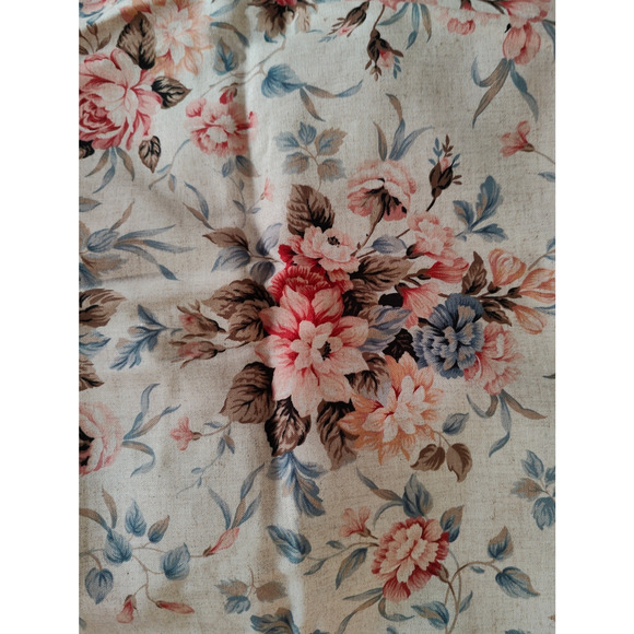 6 yards of Floral Fabric 2 Patterns One Teflon Pattern - Picture 1 of 4